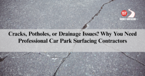 Close-up of cracked asphalt road texture with weathered pavement.