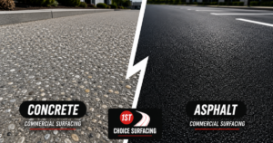 Concrete vs asphalt for commercial surfacing