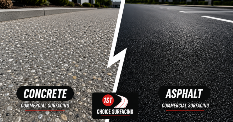 Concrete vs asphalt for commercial surfacing
